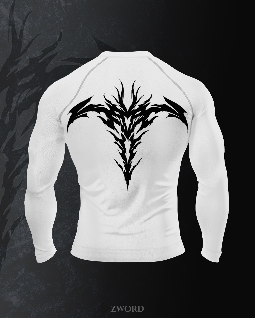 demon white back