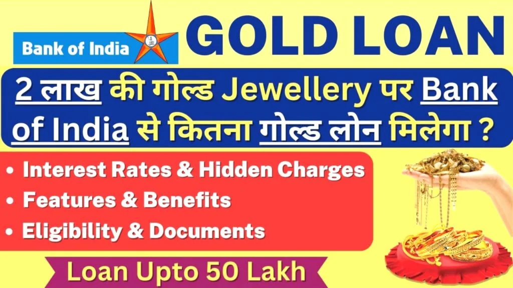 Bank of India Gold Loan Interest Rate